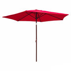 Parasol de patio inclinable et à manivelle de 8 pieds de Saint-Kitts