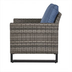 Ensemble de 6 canapés d'extérieur avec chaise et pouf