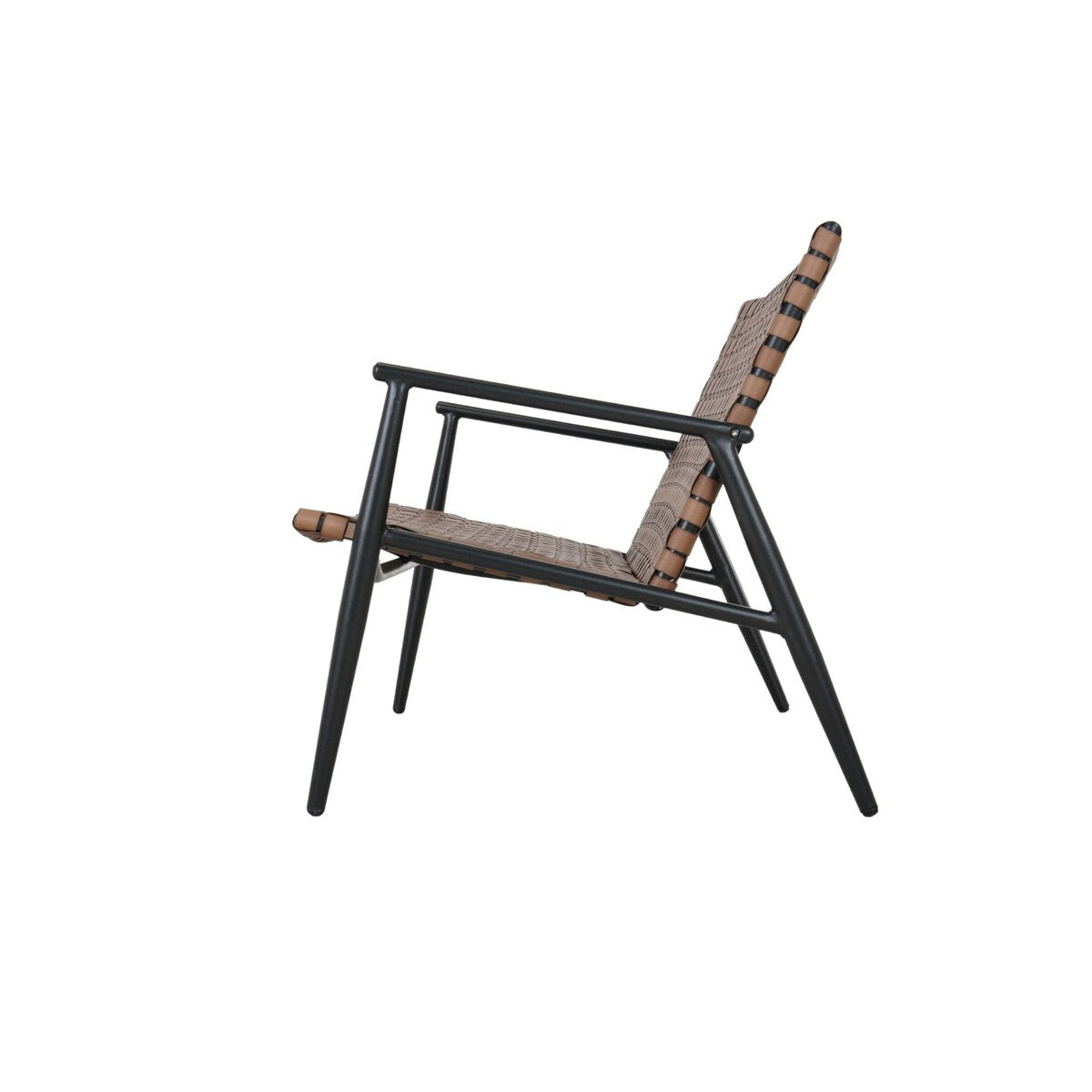 Ensemble de chaises et table Adirondack en rotin et osier pour patio