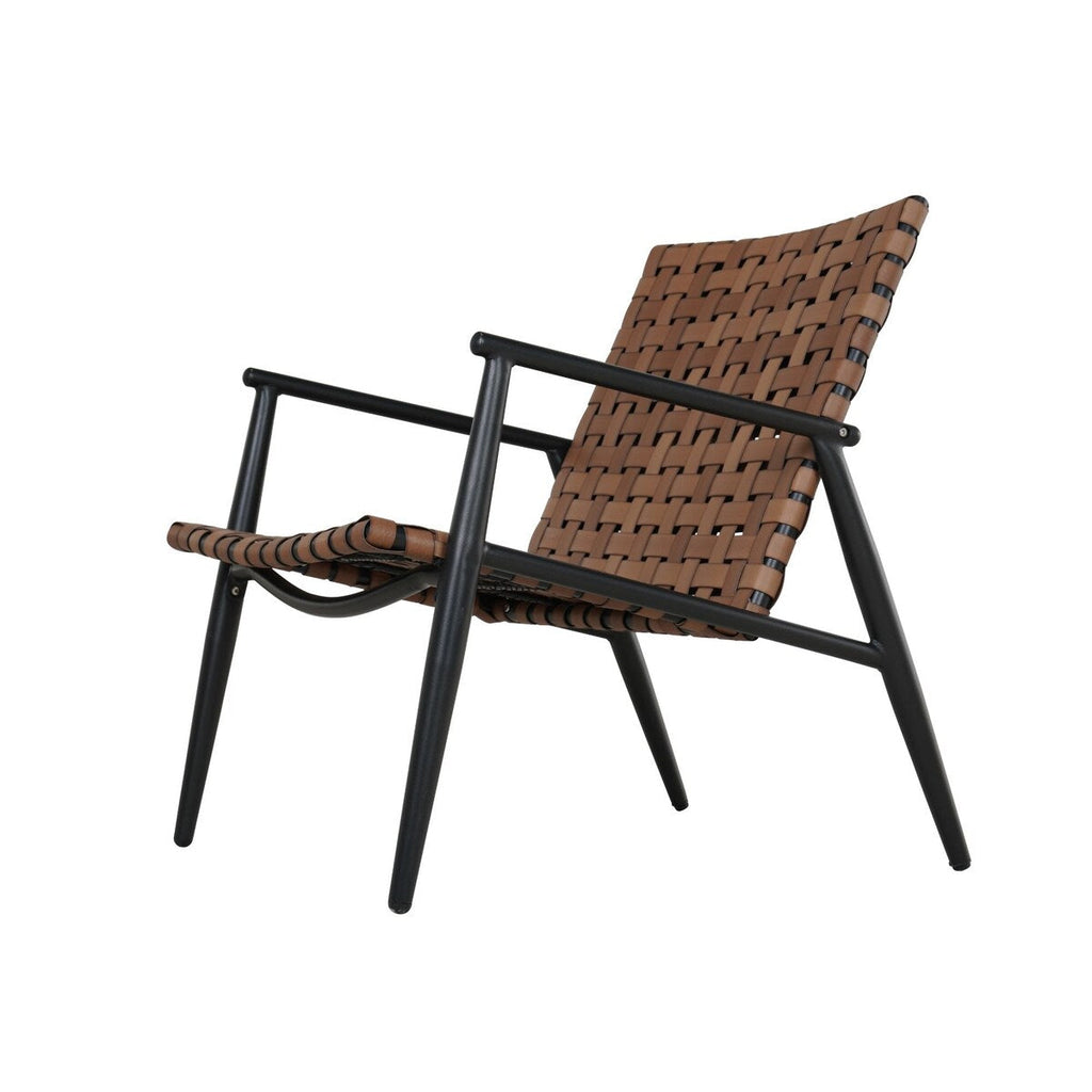 Ensemble de chaises et table Adirondack en rotin et osier pour patio