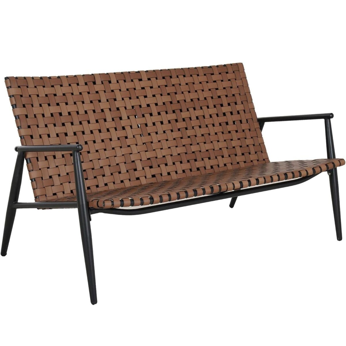 Ensemble de chaises et table Adirondack en rotin et osier pour patio