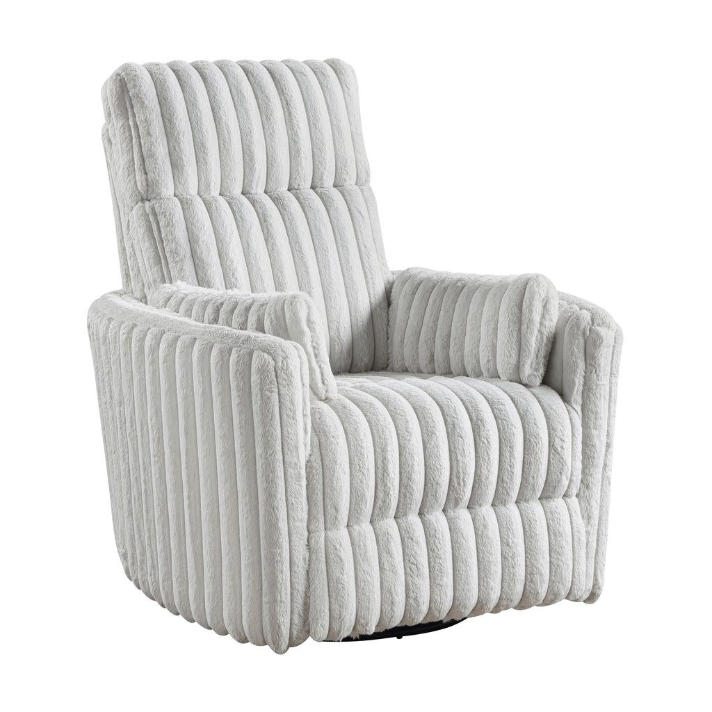 Fauteuil inclinable manuel pivotant en velours côtelé Pendu