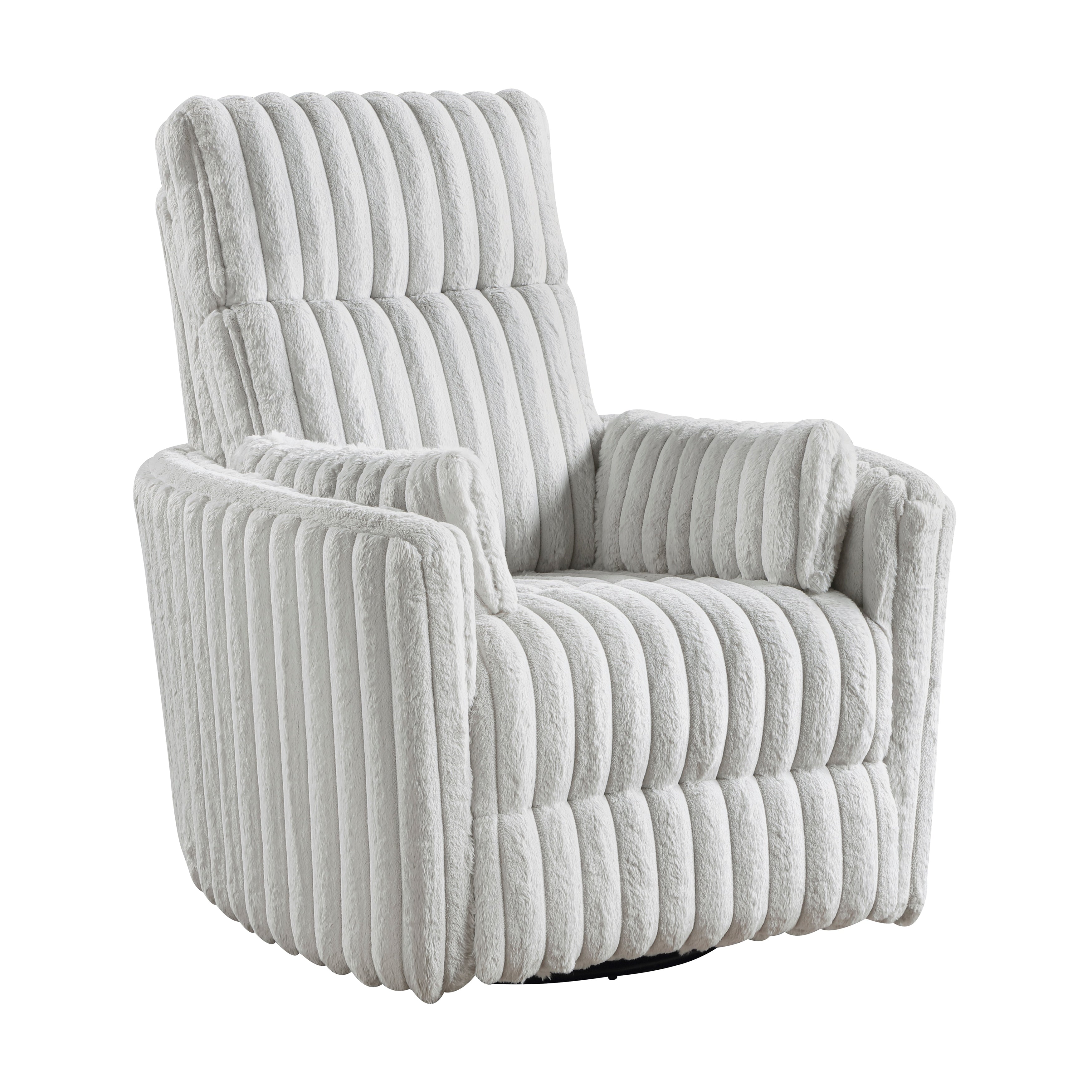 Fauteuil inclinable manuel pivotant en velours côtelé Pendu