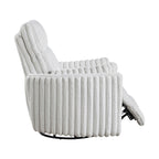 Fauteuil inclinable manuel pivotant en velours côtelé Pendu