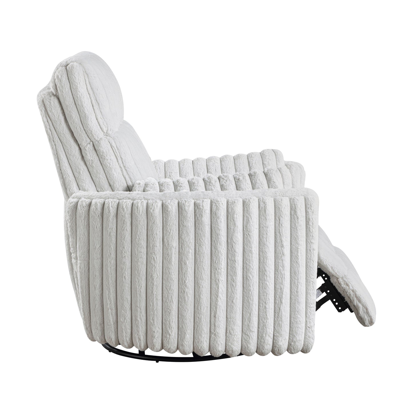 Fauteuil inclinable manuel pivotant en velours côtelé Pendu