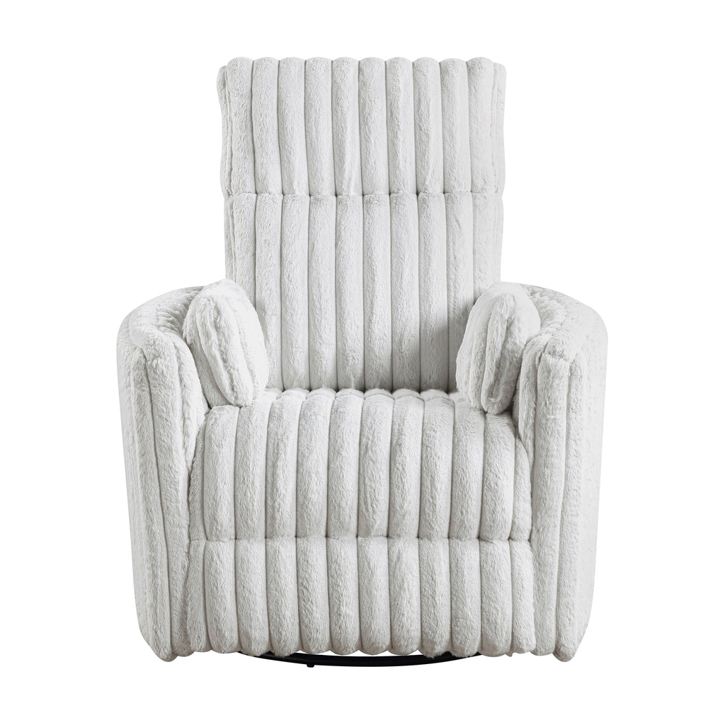 Fauteuil inclinable manuel pivotant en velours côtelé Pendu