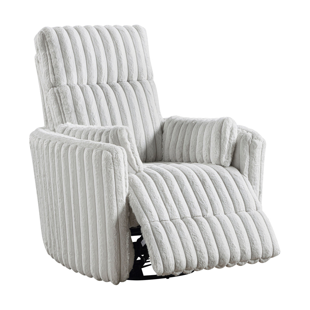 Fauteuil inclinable manuel pivotant en velours côtelé Pendu