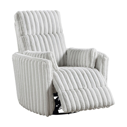 Fauteuil inclinable manuel pivotant en velours côtelé Pendu