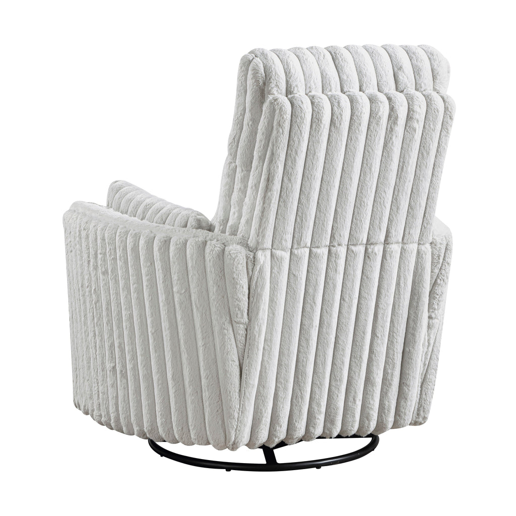 Fauteuil inclinable manuel pivotant en velours côtelé Pendu
