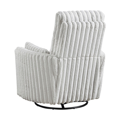 Fauteuil inclinable manuel pivotant en velours côtelé Pendu