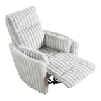 Fauteuil inclinable manuel pivotant en velours côtelé Pendu