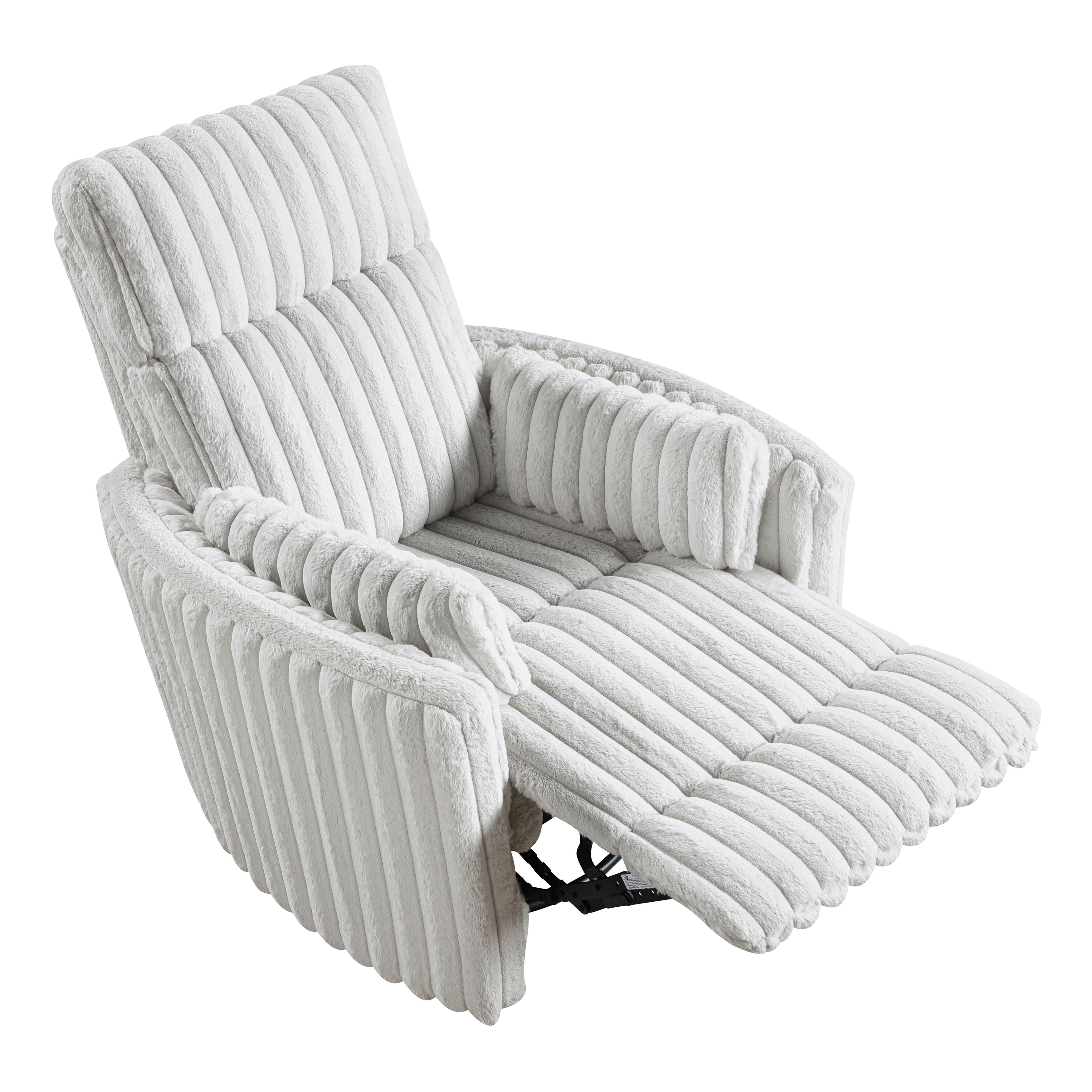 Fauteuil inclinable manuel pivotant en velours côtelé Pendu