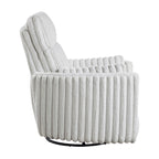 Fauteuil inclinable manuel pivotant en velours côtelé Pendu