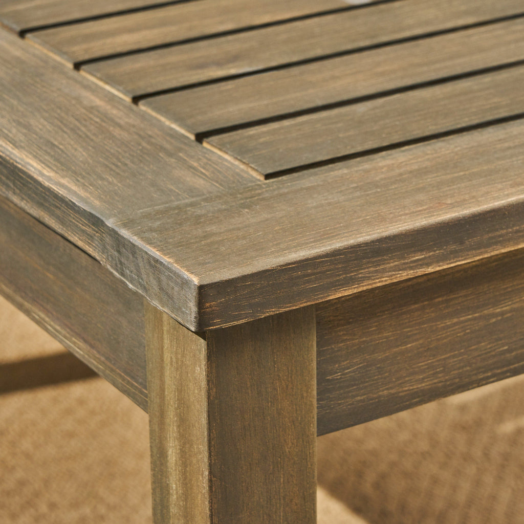Ensemble de salon d'extérieur 5 places Perla Acacia par Christopher Knight Home