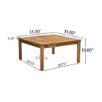 Ensemble de canapés sectionnels Perla 9 places en bois d'acacia par Christopher Knight Home