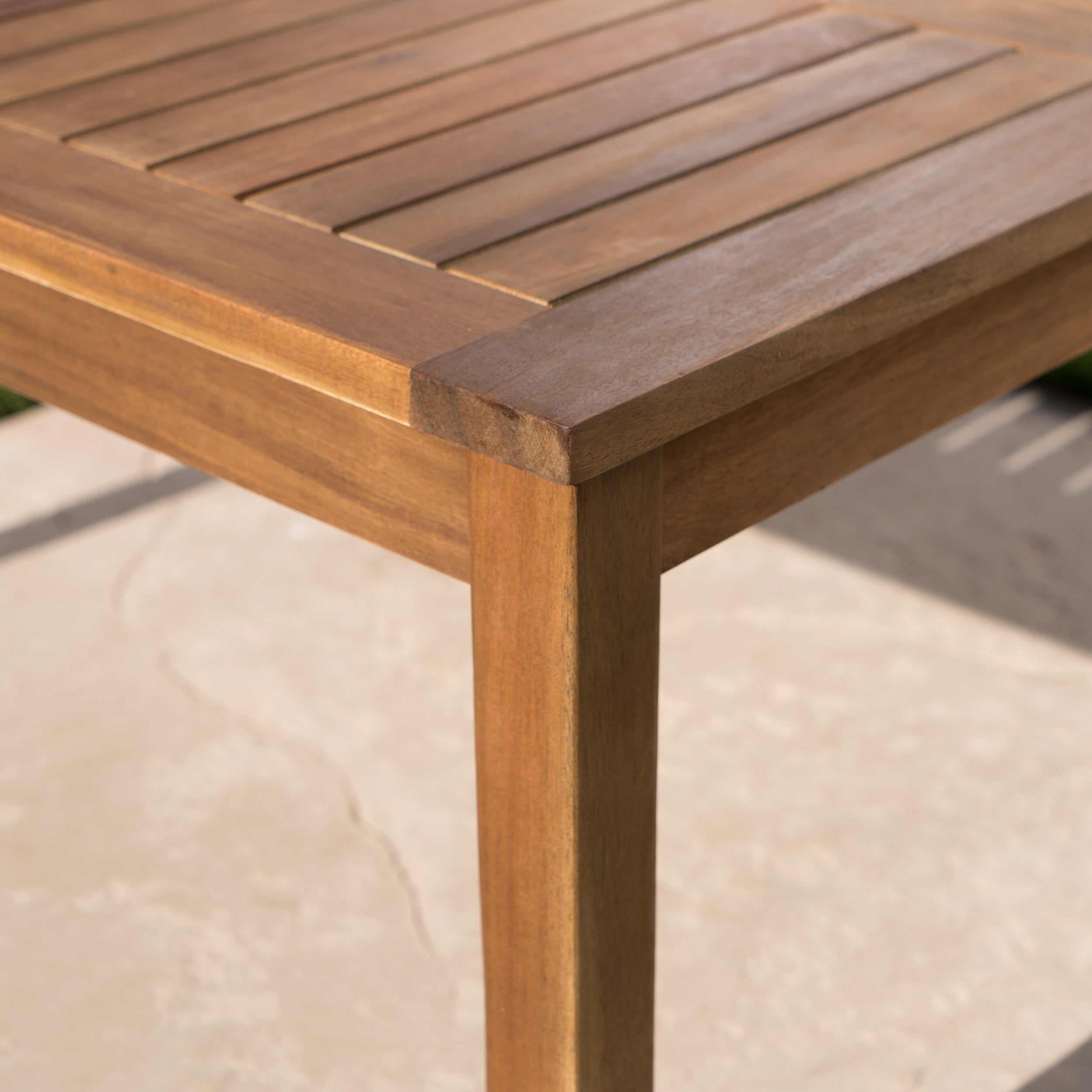Ensemble de salon de jardin Perla en bois d'acacia, 7 pièces, par Christopher Knight Home