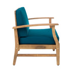 Ensemble de salon de jardin Perla en bois d'acacia, 7 pièces, par Christopher Knight Home