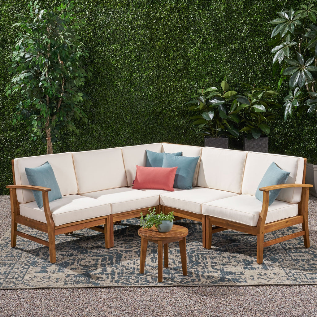 Ensemble de salon de jardin Perla 5 pièces par Christopher Knight Home
