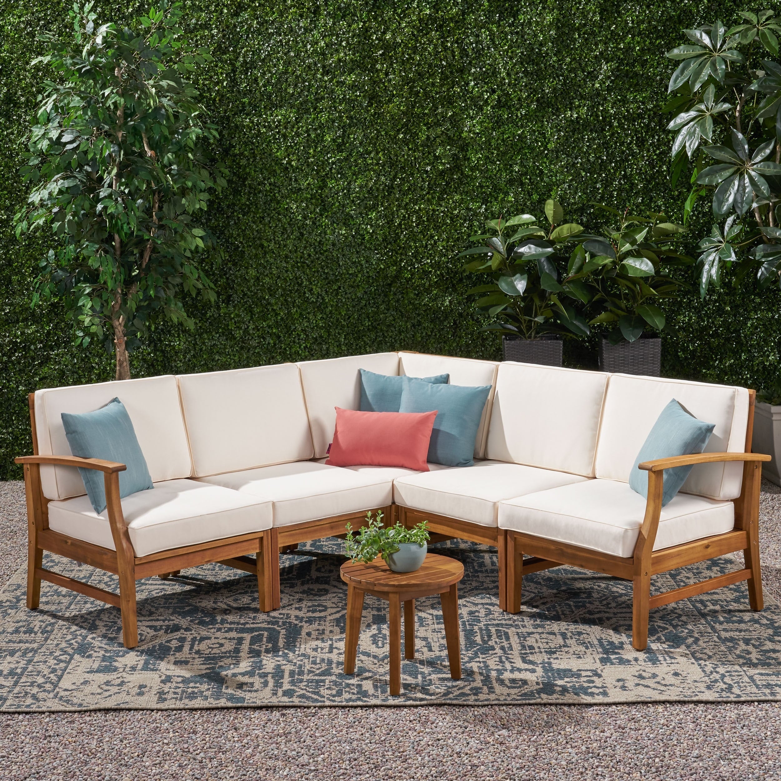 Ensemble de salon de jardin Perla 5 pièces par Christopher Knight Home