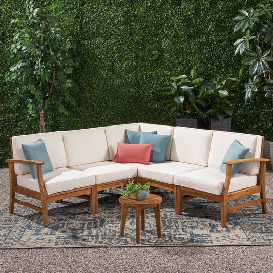 Ensemble de salon de jardin Perla 5 pièces par Christopher Knight Home