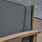 Ensemble de canapés sectionnels Perla 9 places en bois d'acacia par Christopher Knight Home