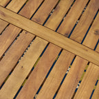 Ensemble de canapés sectionnels Perla 9 places en bois d'acacia par Christopher Knight Home