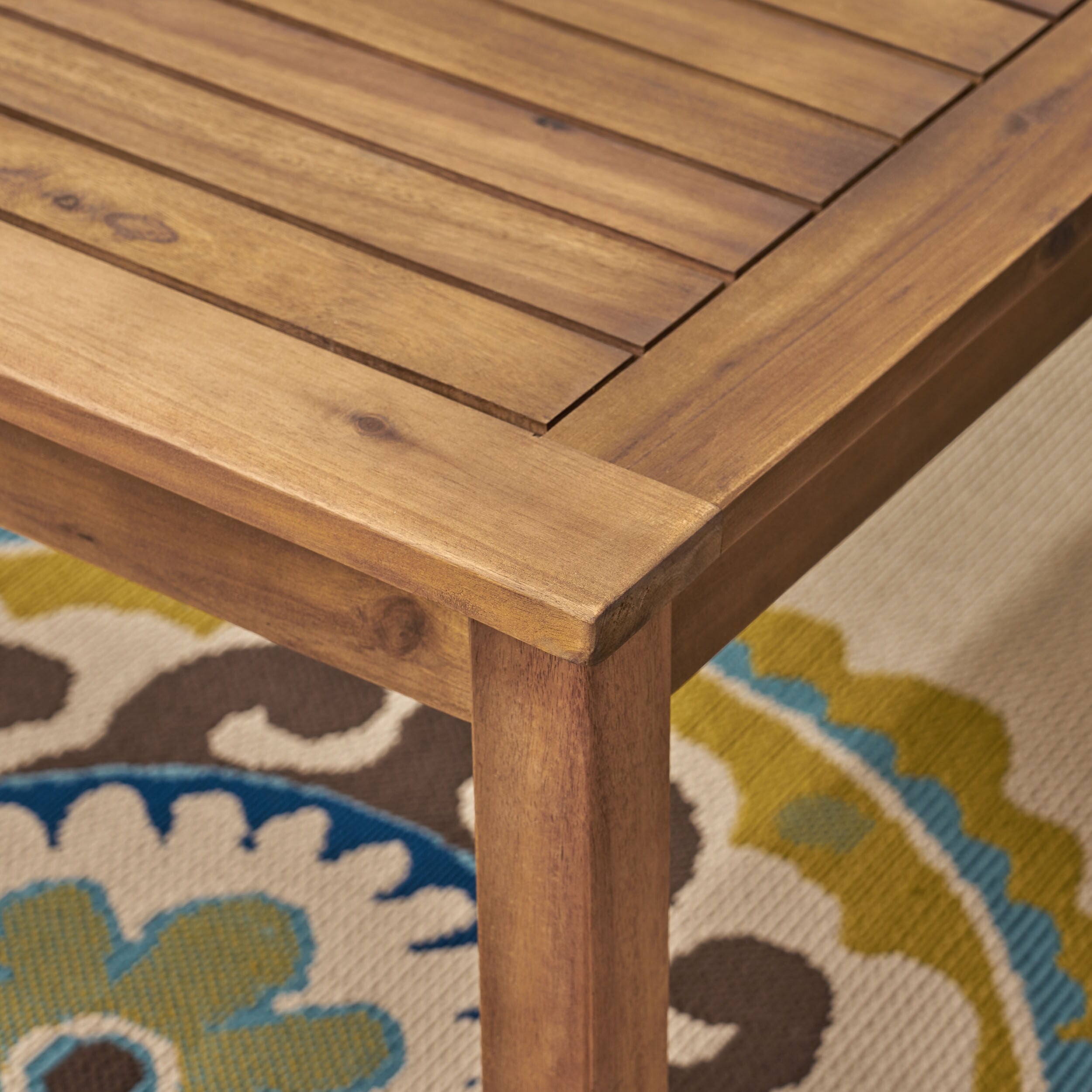 Ensemble de canapés sectionnels Perla 9 places en bois d'acacia par Christopher Knight Home