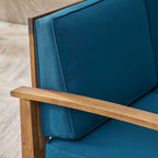 Ensemble de canapés sectionnels Perla 9 places en bois d'acacia par Christopher Knight Home