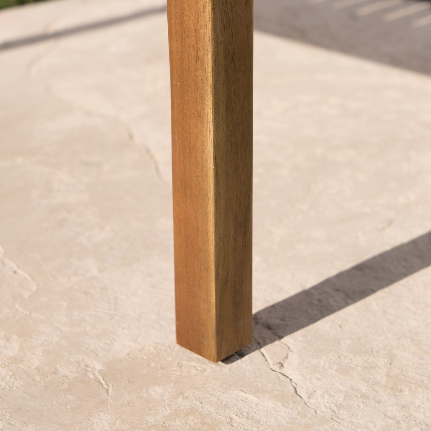 Ensemble canapé et table d'extérieur Perla en acacia, 4 pièces, rembourré, par Christopher Knight Home