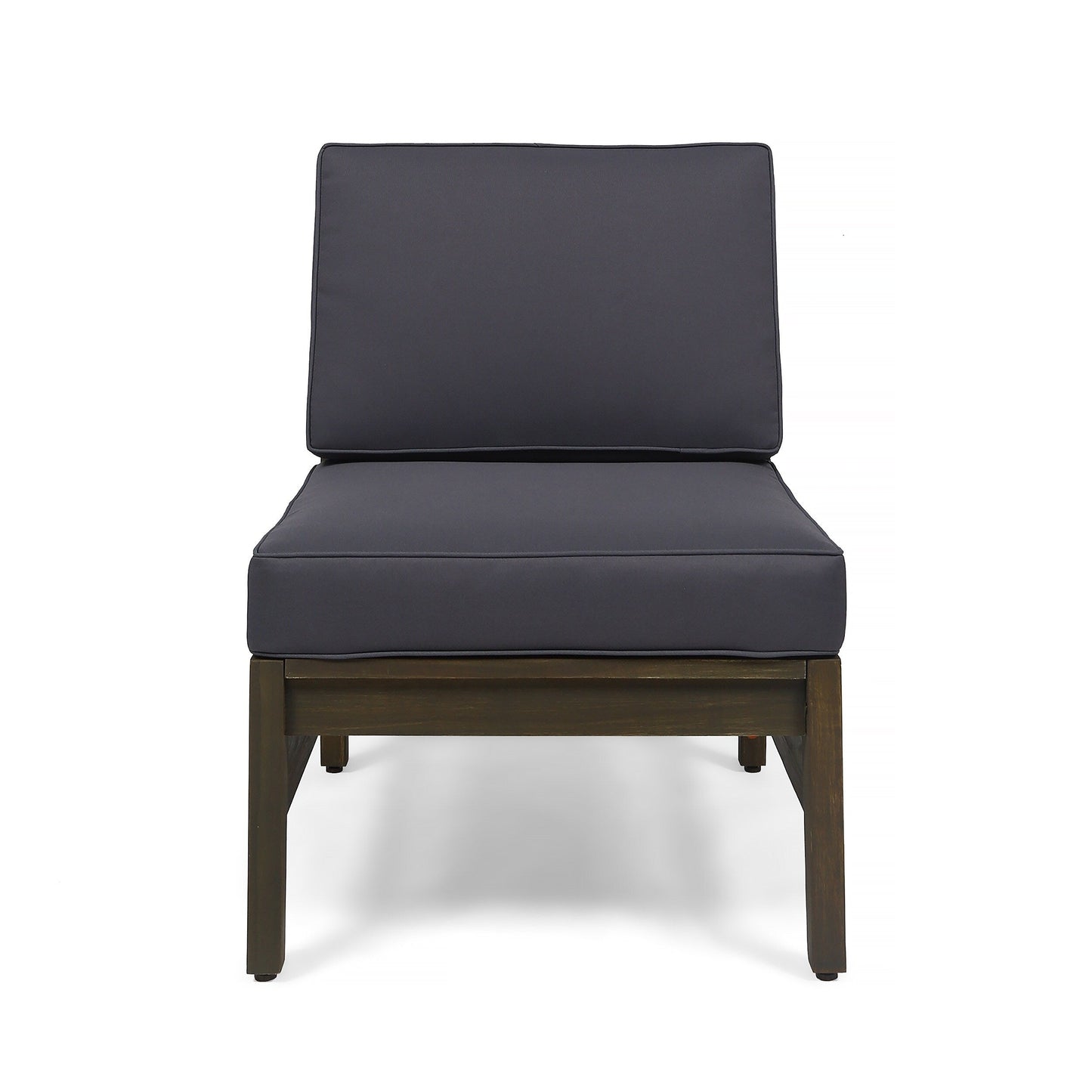 Ensemble canapé et table d'extérieur Perla en acacia, 4 pièces, rembourré, par Christopher Knight Home