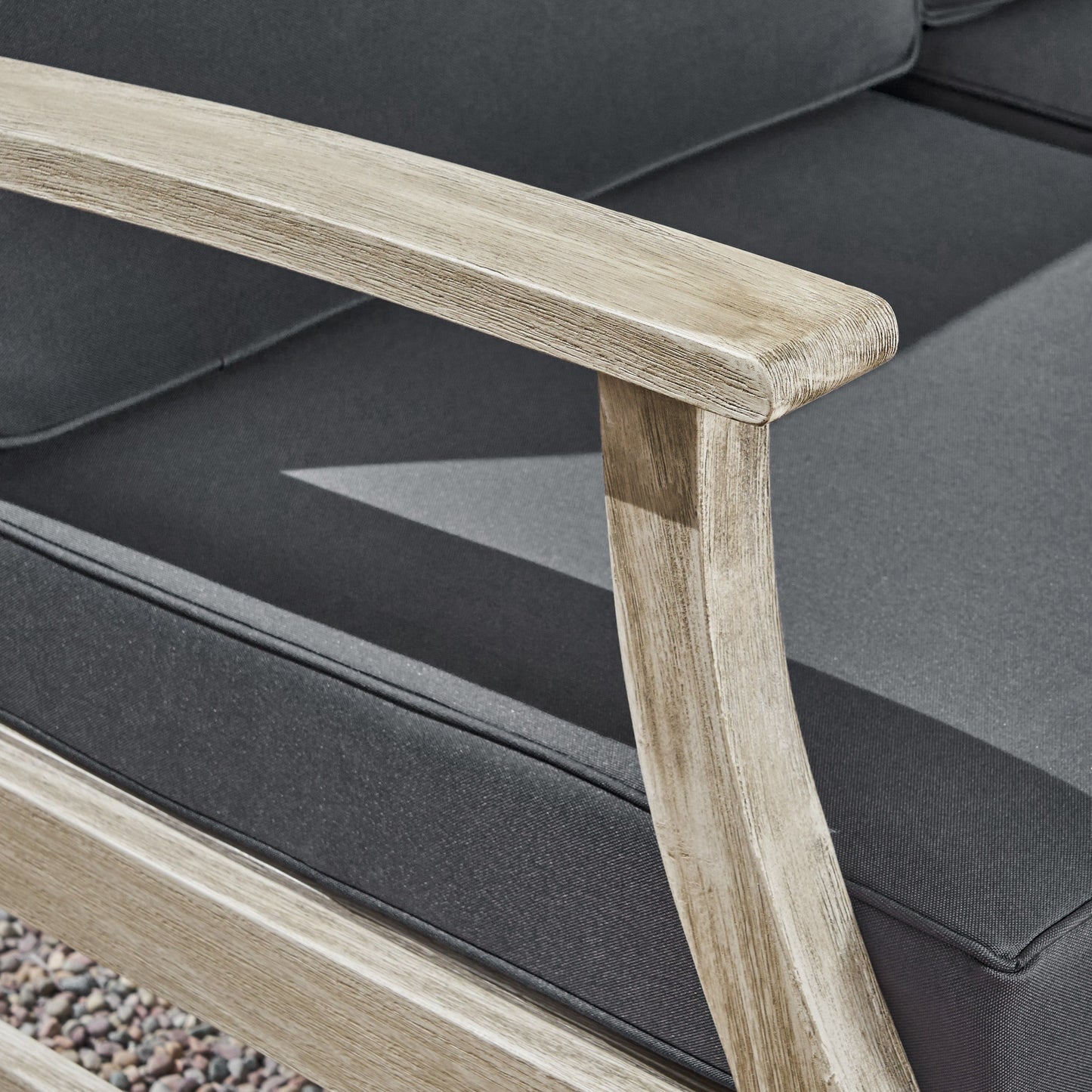 Ensemble de salon Perla Acacia 5 pièces avec coussins par Christopher Knight Home