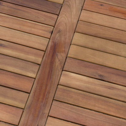 Ensemble de canapés d'extérieur Perla en bois d'acacia 9 pièces par Christopher Knight Home