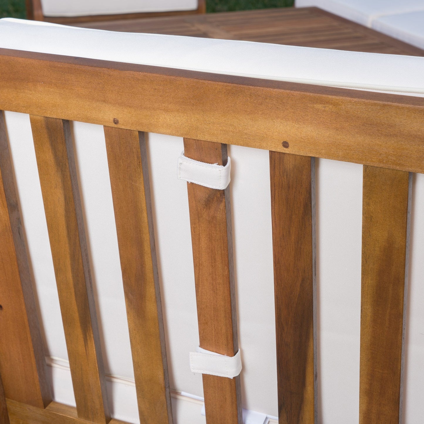 Ensemble de canapés d'extérieur Perla en bois d'acacia 9 pièces par Christopher Knight Home