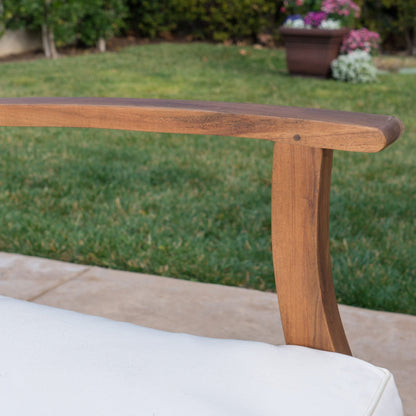 Ensemble de canapés d'extérieur Perla en bois d'acacia 9 pièces par Christopher Knight Home