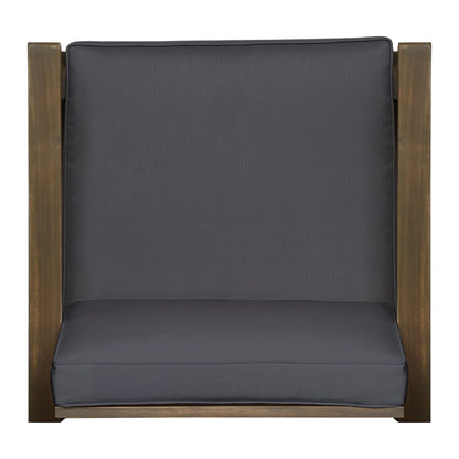 Fauteuil club d'extérieur Perla en bois d'acacia (lot de 2) par Christopher Knight Home