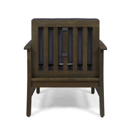 Fauteuil club d'extérieur Perla en bois d'acacia (lot de 2) par Christopher Knight Home