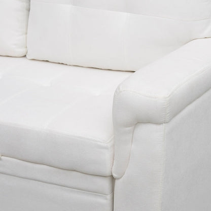 Canapé sectionnel réversible avec lit gigogne, méridienne de rangement dissimulée, pieds durables,