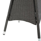 Ensemble bistrot d'extérieur Peterson 3 pièces en osier avec coussins par Christopher Knight Home
