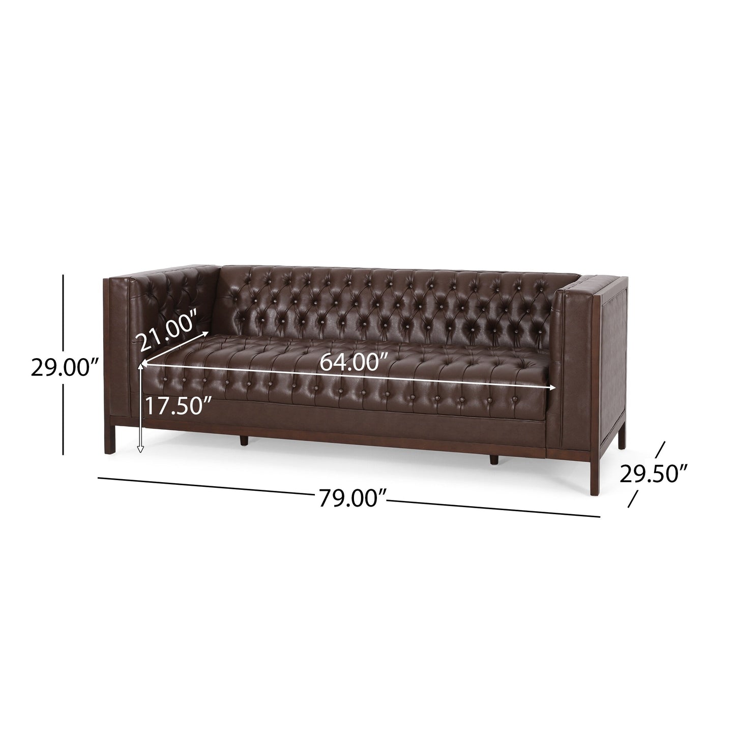 Canapé rembourré Petteti par Christopher Knight Home
