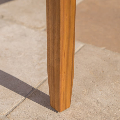 Ensemble causeuse et table d'extérieur Peyton en bois d'acacia avec coussins par Christopher Knight Home