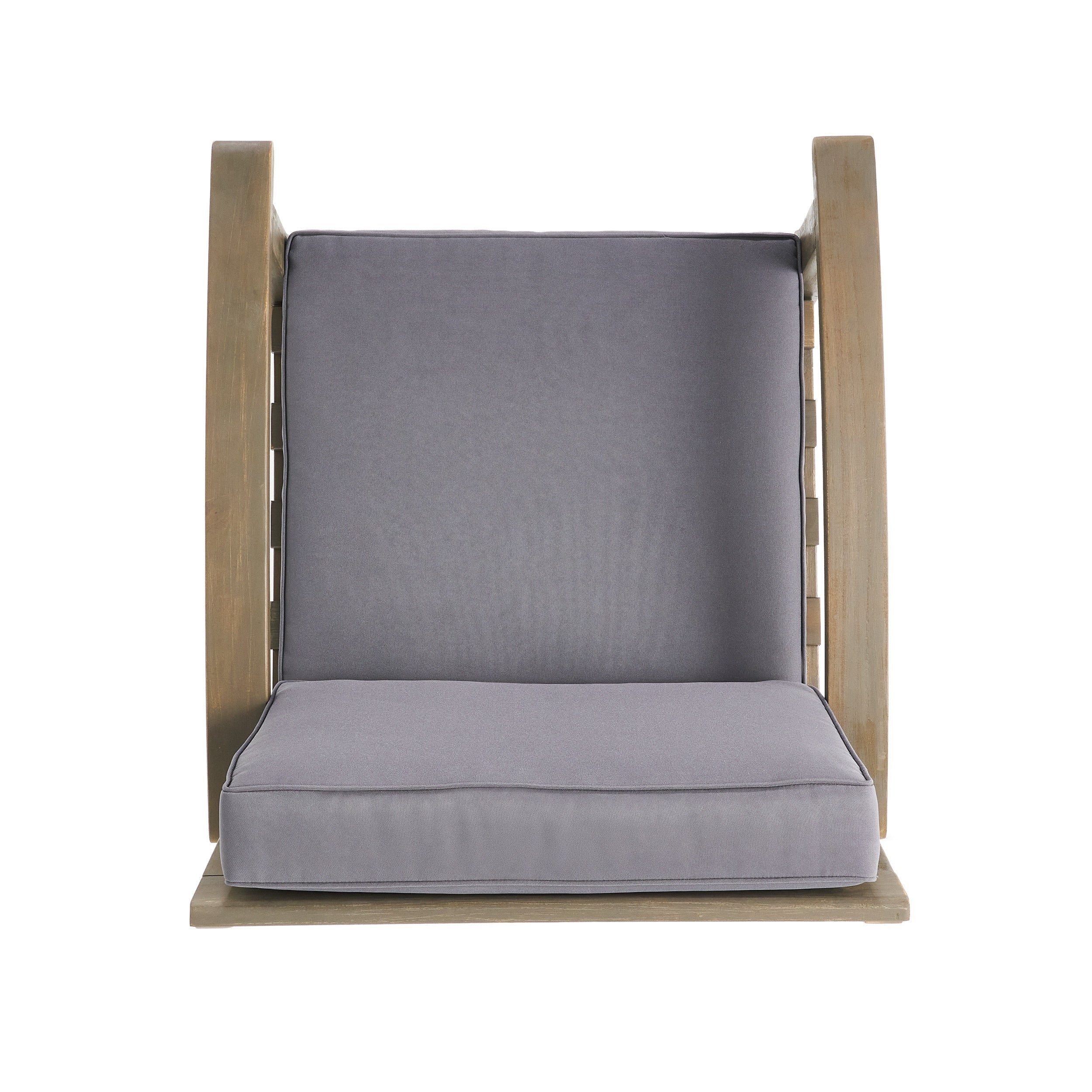 Fauteuils club Peyton Outdoor en bois rembourrés (lot de 2) par Christopher Knight Home