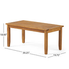Ensemble causeuse et table d'extérieur Peyton en bois d'acacia avec coussins par Christopher Knight Home