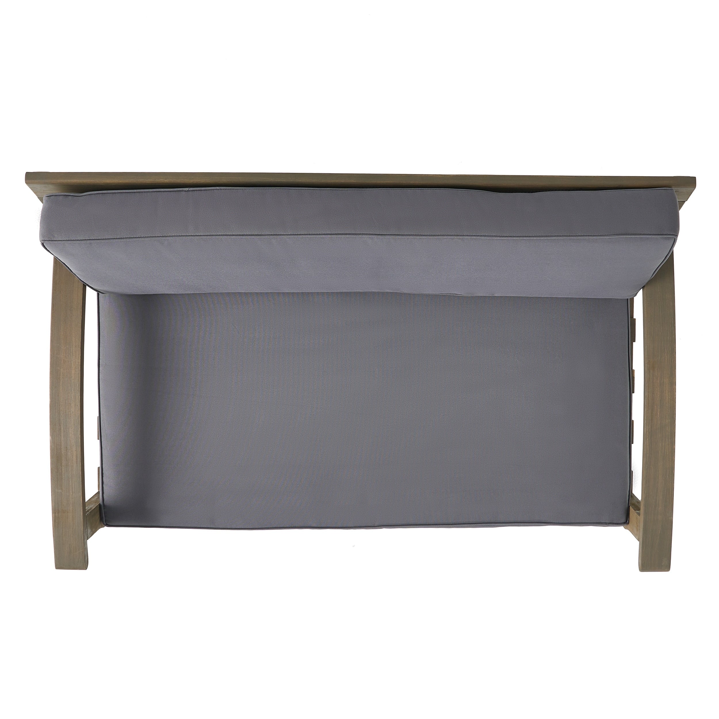 Ensemble causeuse et table d'extérieur Peyton en bois d'acacia avec coussins par Christopher Knight Home
