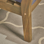 Fauteuils club Peyton Outdoor en bois rembourrés (lot de 2) par Christopher Knight Home