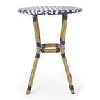 Ensemble de café d'extérieur français Picardy en aluminium et osier par Christopher Knight Home