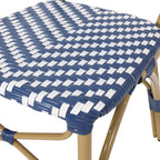 Ensemble de café d'extérieur français Picardy en aluminium et osier par Christopher Knight Home