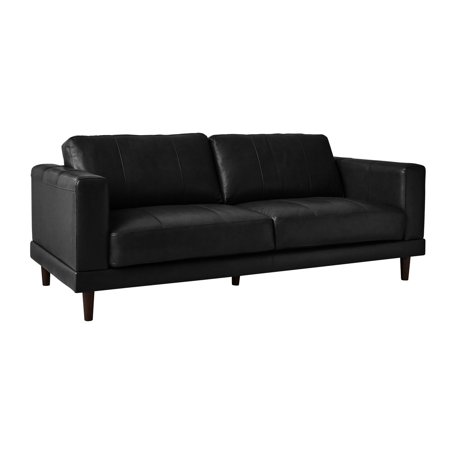 Canapé en cuir noir Hanson de Picket House Furnishings