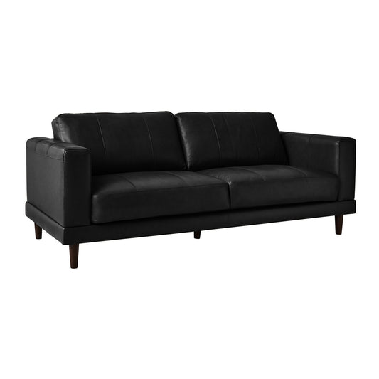 Canapé en cuir noir Hanson de Picket House Furnishings