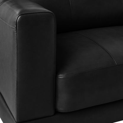 Canapé en cuir noir Hanson de Picket House Furnishings