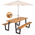Ensemble table de pique-nique, banc et table à manger d'extérieur 70
